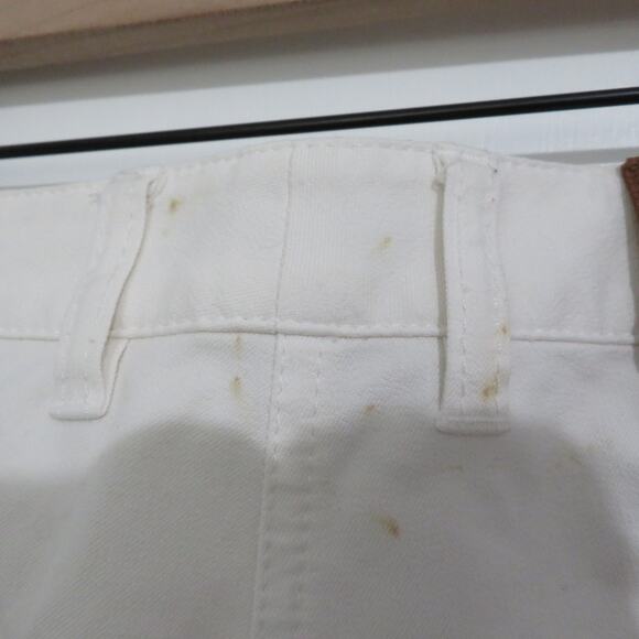 Escada Womens Sz EU 36 US 6 White Pants Straight Leg Hold Hardware - Picture 9 of 9